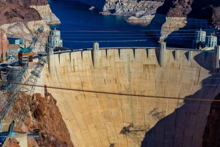 aril view of hoover dam